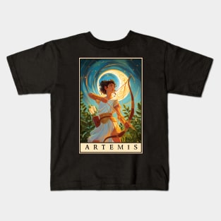 Artemis: Goddess of the Moon Kids T-Shirt